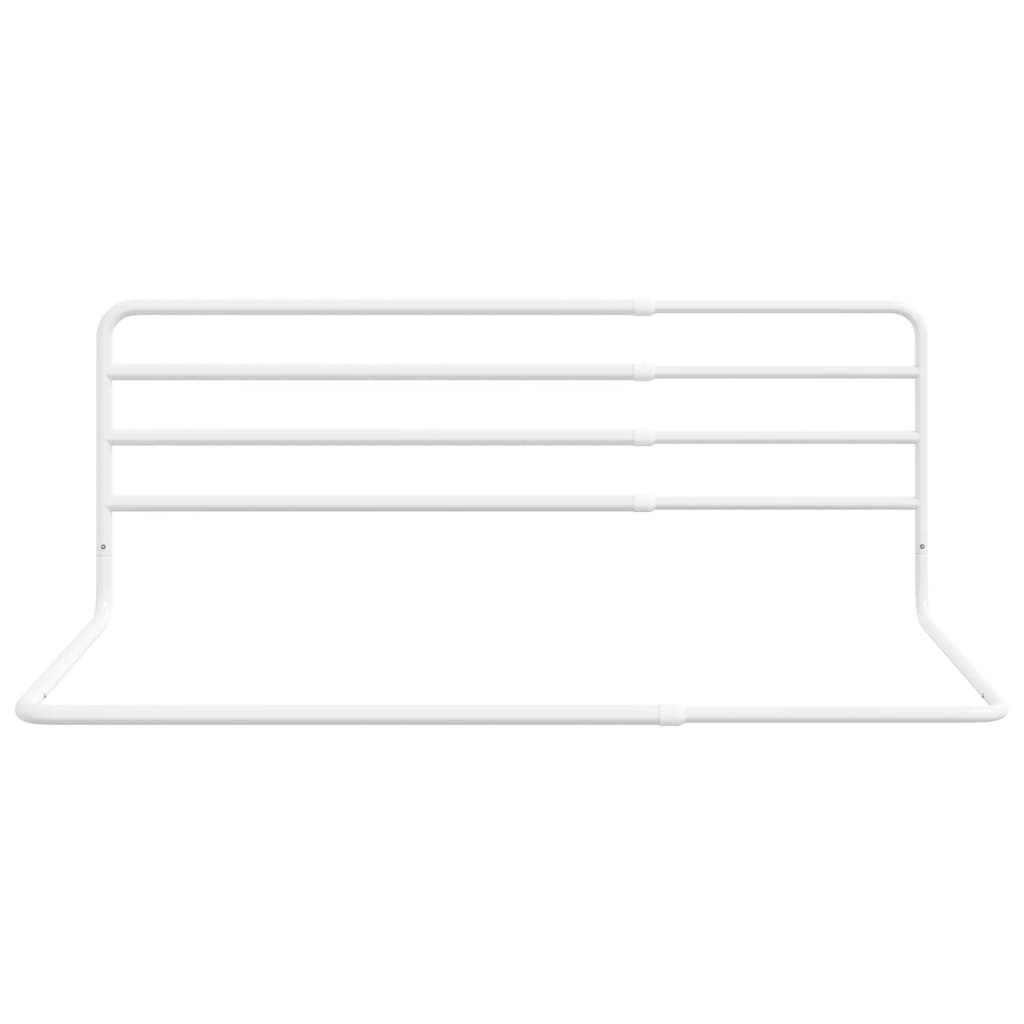 vidaXL Toddler Safety Bed Rail White (76-137)x55 cm Iron