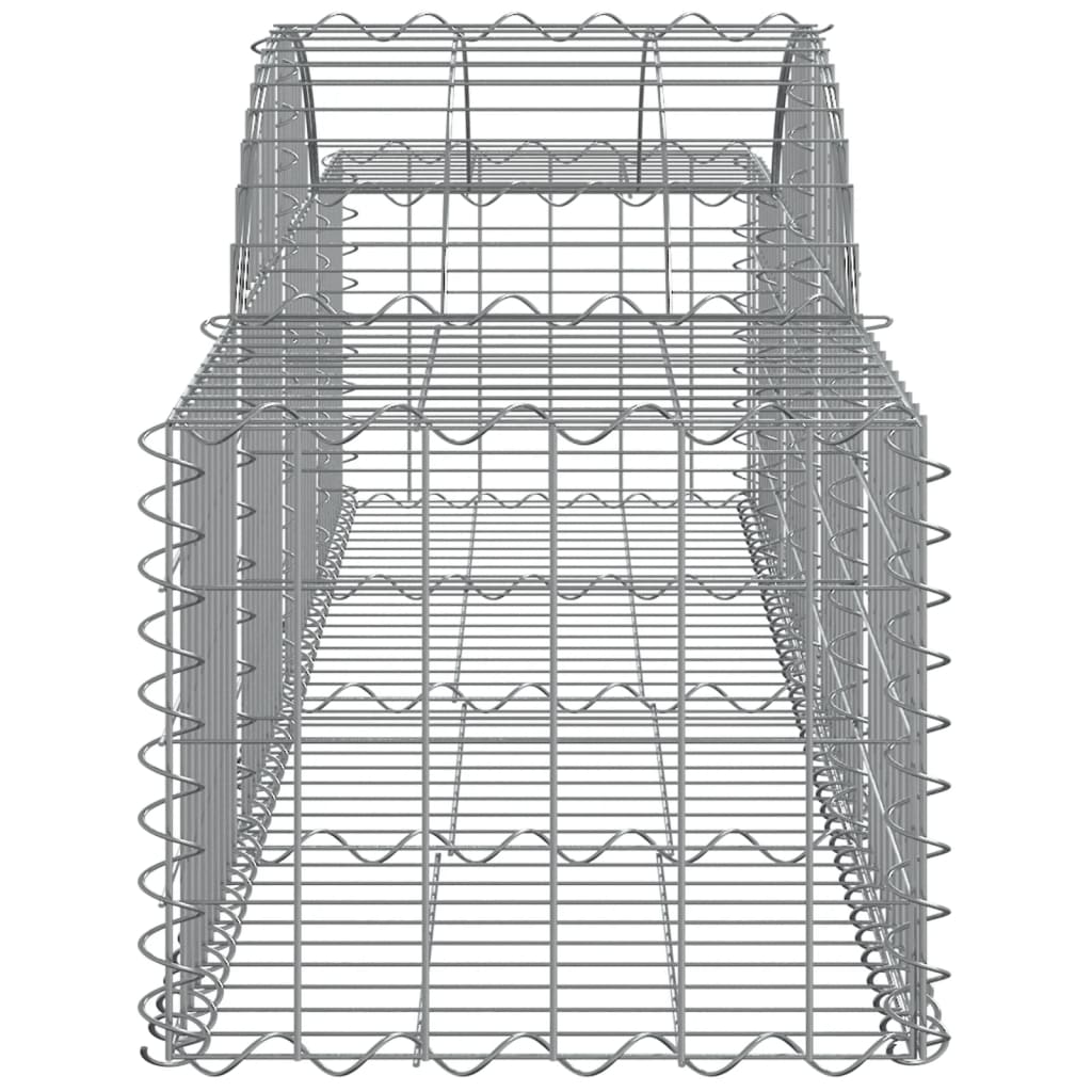 vidaXL Arched Gabion Baskets 12 pcs 200x50x40/60 cm Galvanised Iron