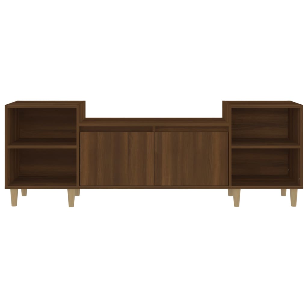 vidaXL TV Cabinet Brown Oak 160x35x55 cm Engineered Wood