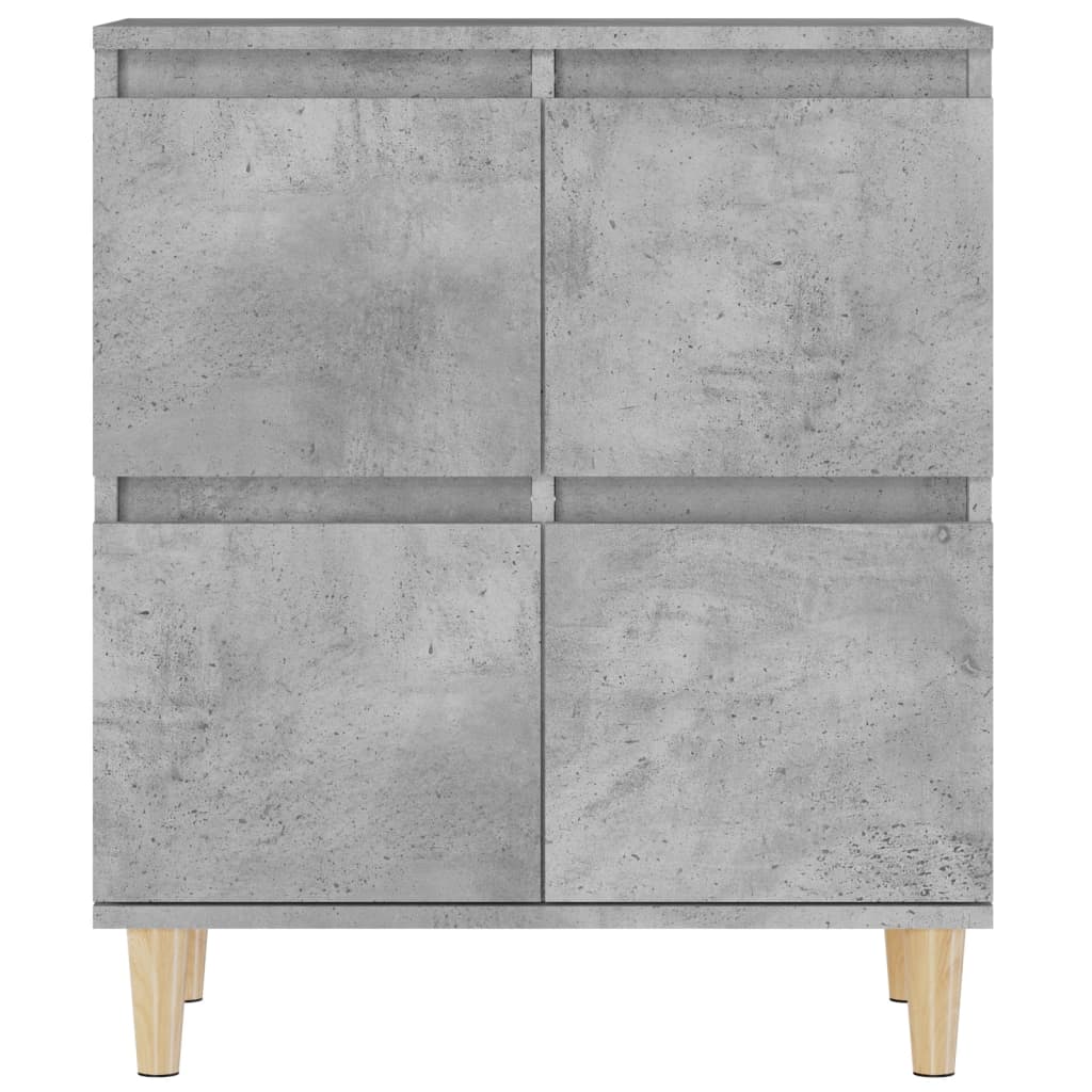 vidaXL Sideboards 3 pcs Concrete Grey 60x35x70 cm Engineered Wood