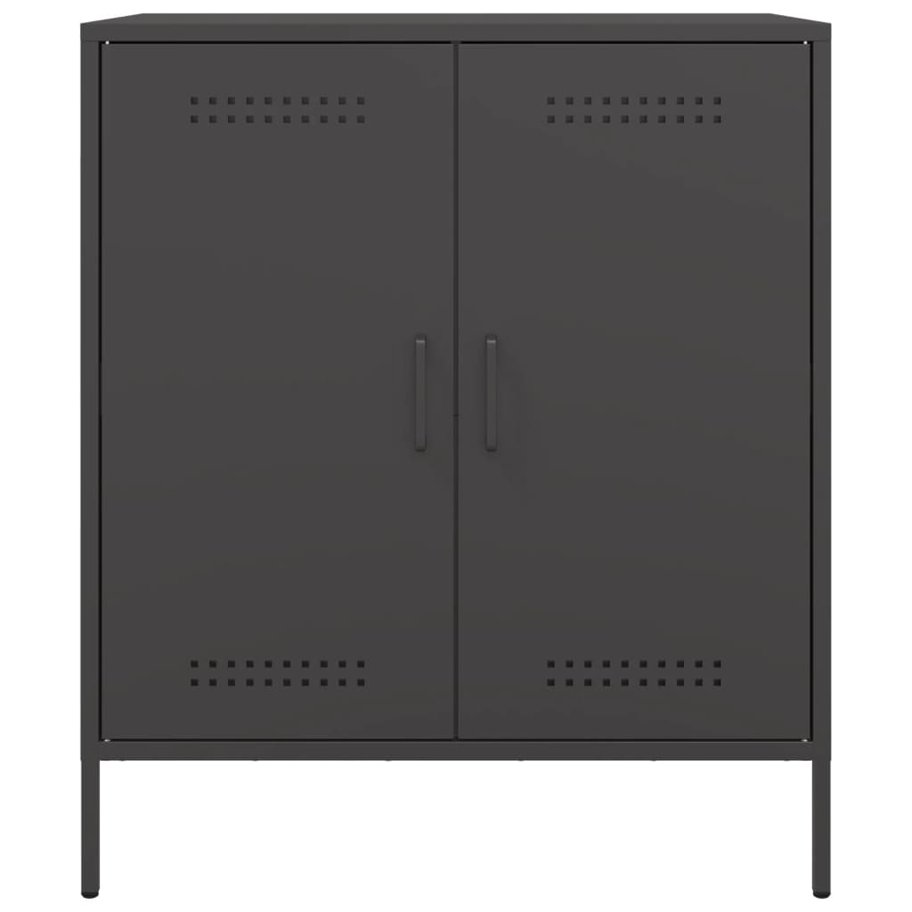 vidaXL Sideboard Black 68x39x79 cm Steel