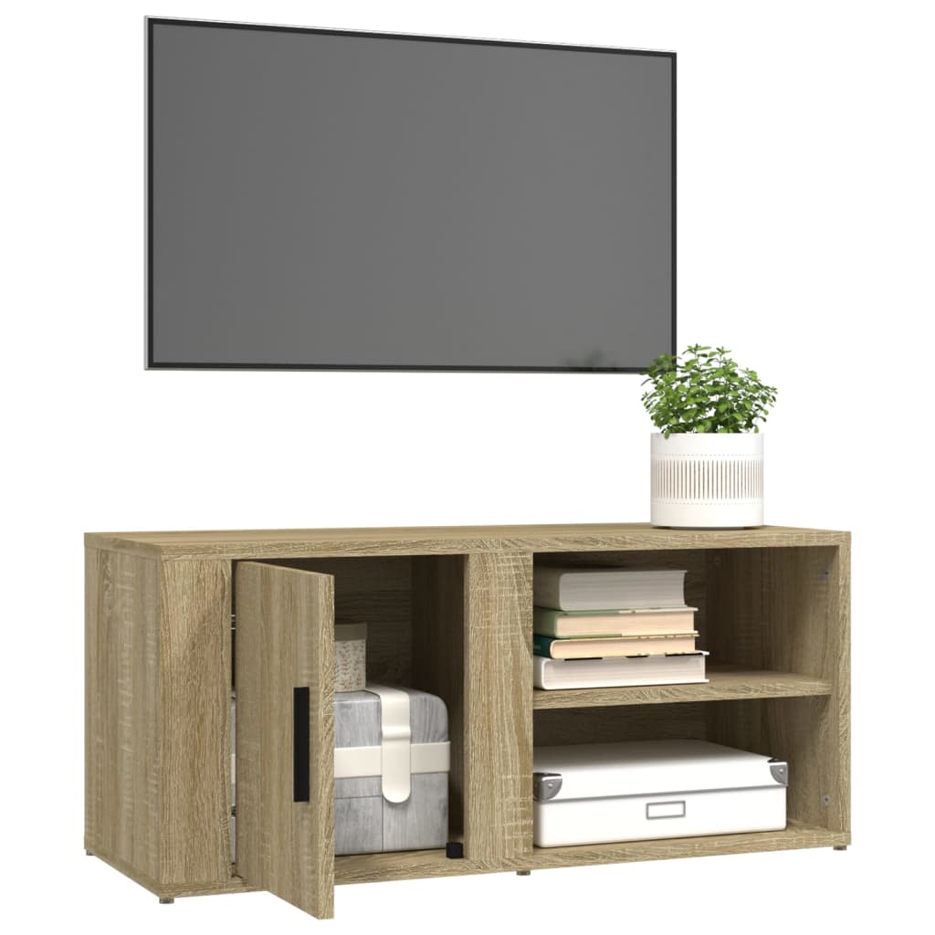 vidaXL TV Cabinet Sonoma Oak 80x31,5x36 cm Engineered Wood