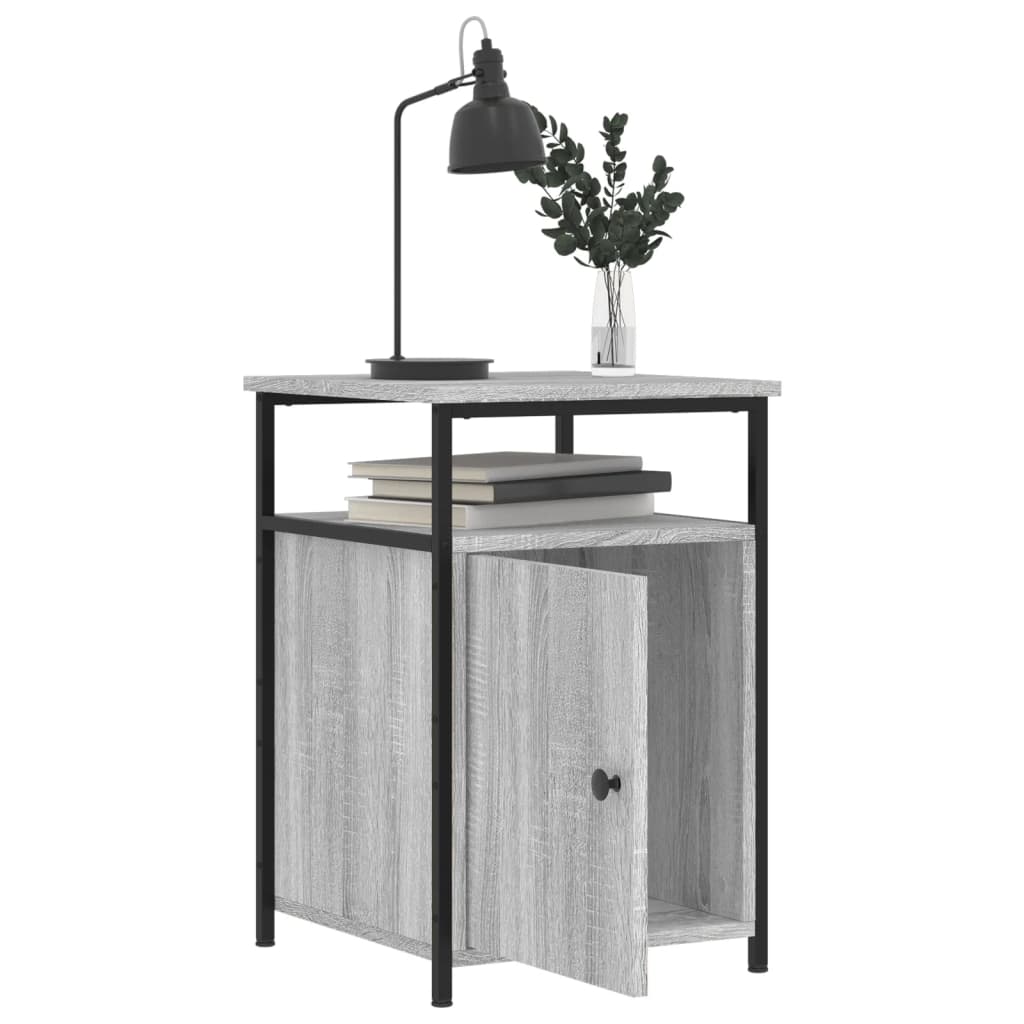 vidaXL Bedside Cabinets 2 pcs Grey Sonoma 40x42x60 cm Engineered Wood