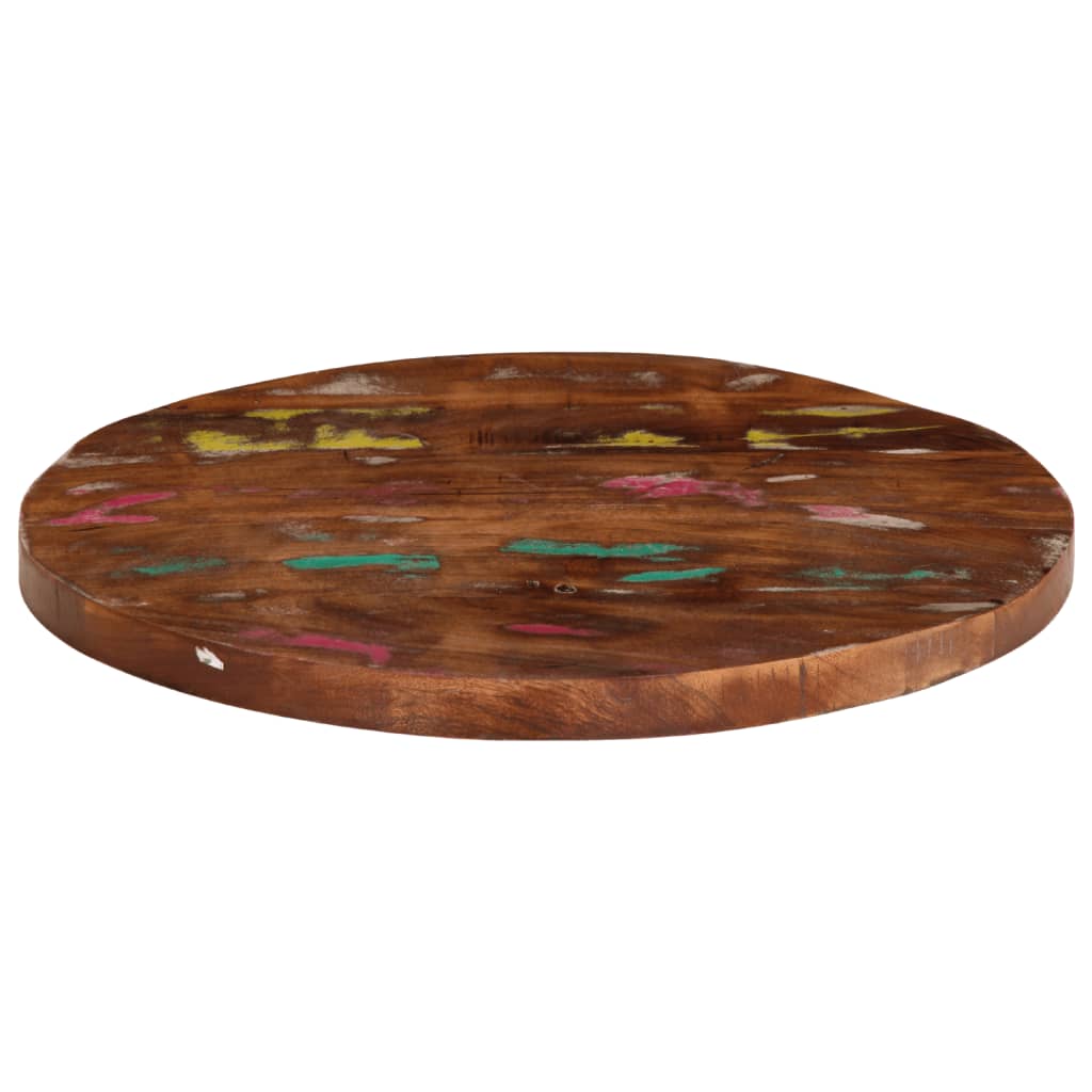 vidaXL Table Top Ø 60x2.5 cm Round Solid Wood Reclaimed