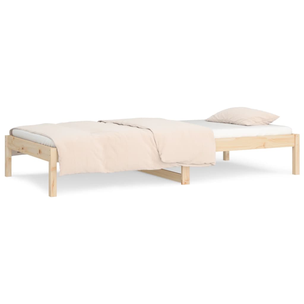 vidaXL Day Bed without Mattress 90x190 cm Single Single Solid Wood Pine