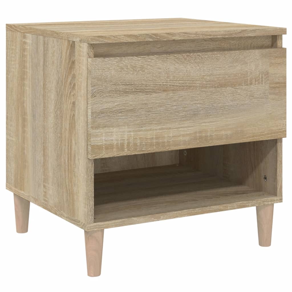 vidaXL Bedside Table Sonoma Oak 50x46x50 Engineered Wood