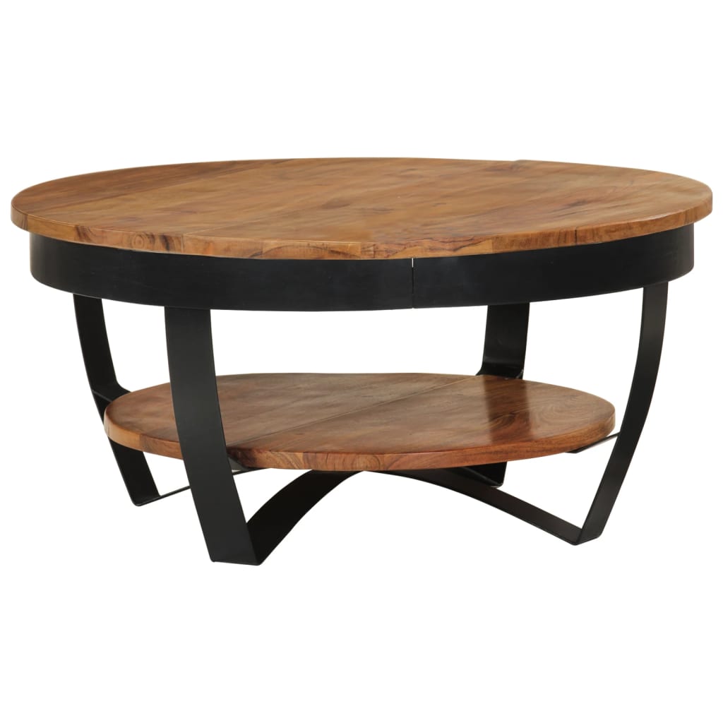 vidaXL Coffee Table 65x65x32 cm Solid Acacia Wood