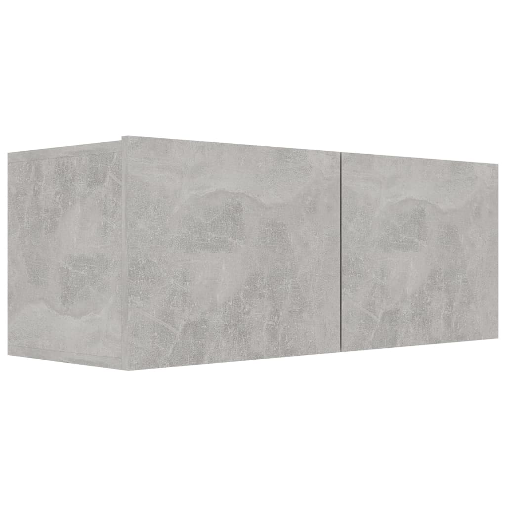 vidaXL 4 Piece TV Cabinet Set Concrete Grey Engineered Wood