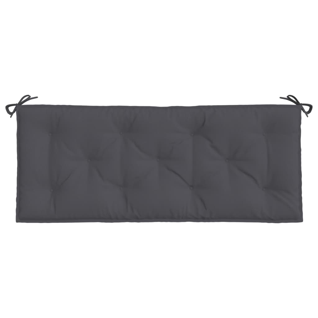 vidaXL Garden Bench Cushions 2pcs Anthracite 120x50x7cm Oxford Fabric