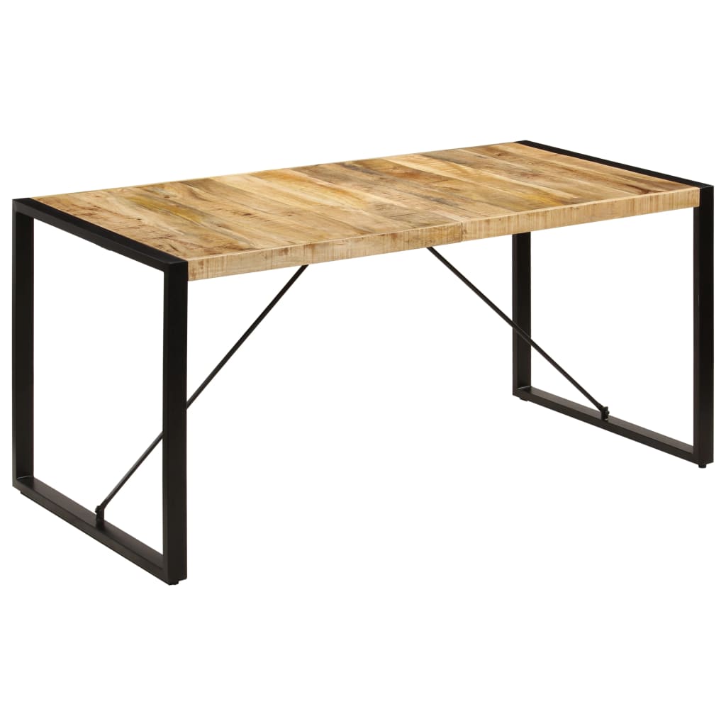 vidaXL Dining Table 160x80x75 cm Solid Mango Wood