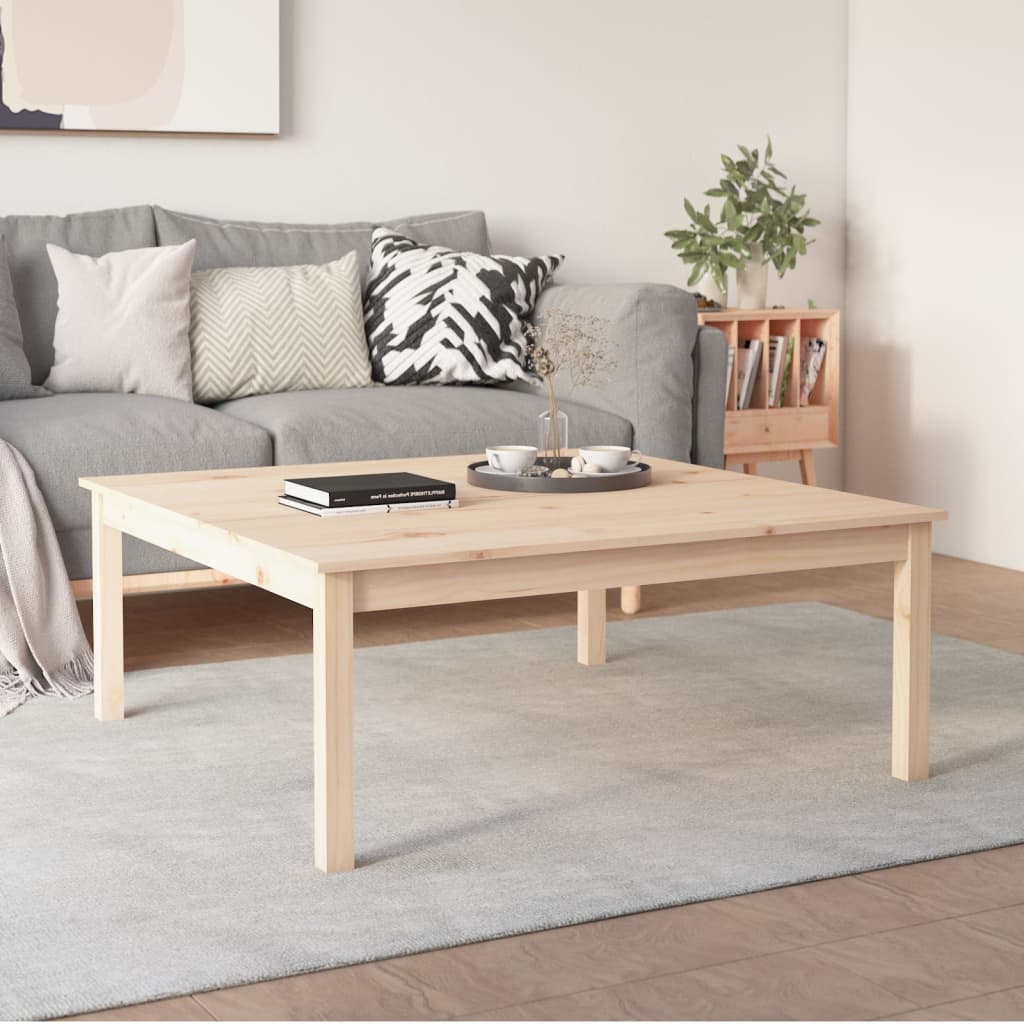 vidaXL Coffee Table 100x100x40 cm Solid Wood Pine