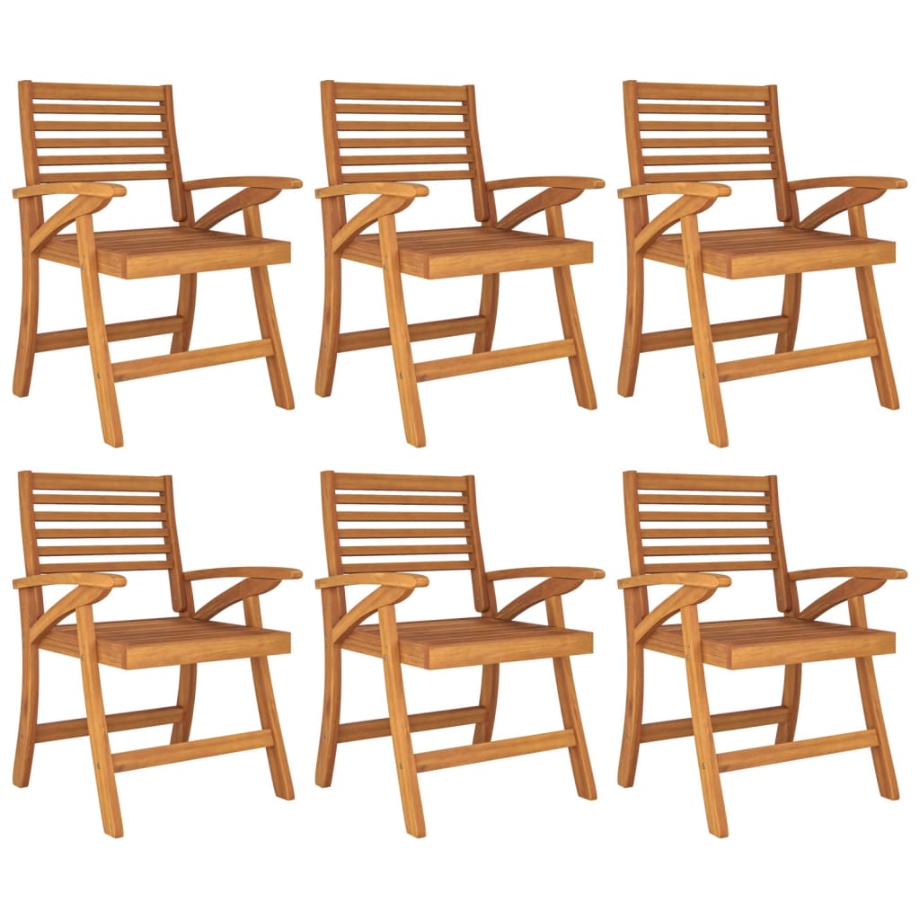 vidaXL 7 Piece Garden Dining Set Solid Wood Acacia