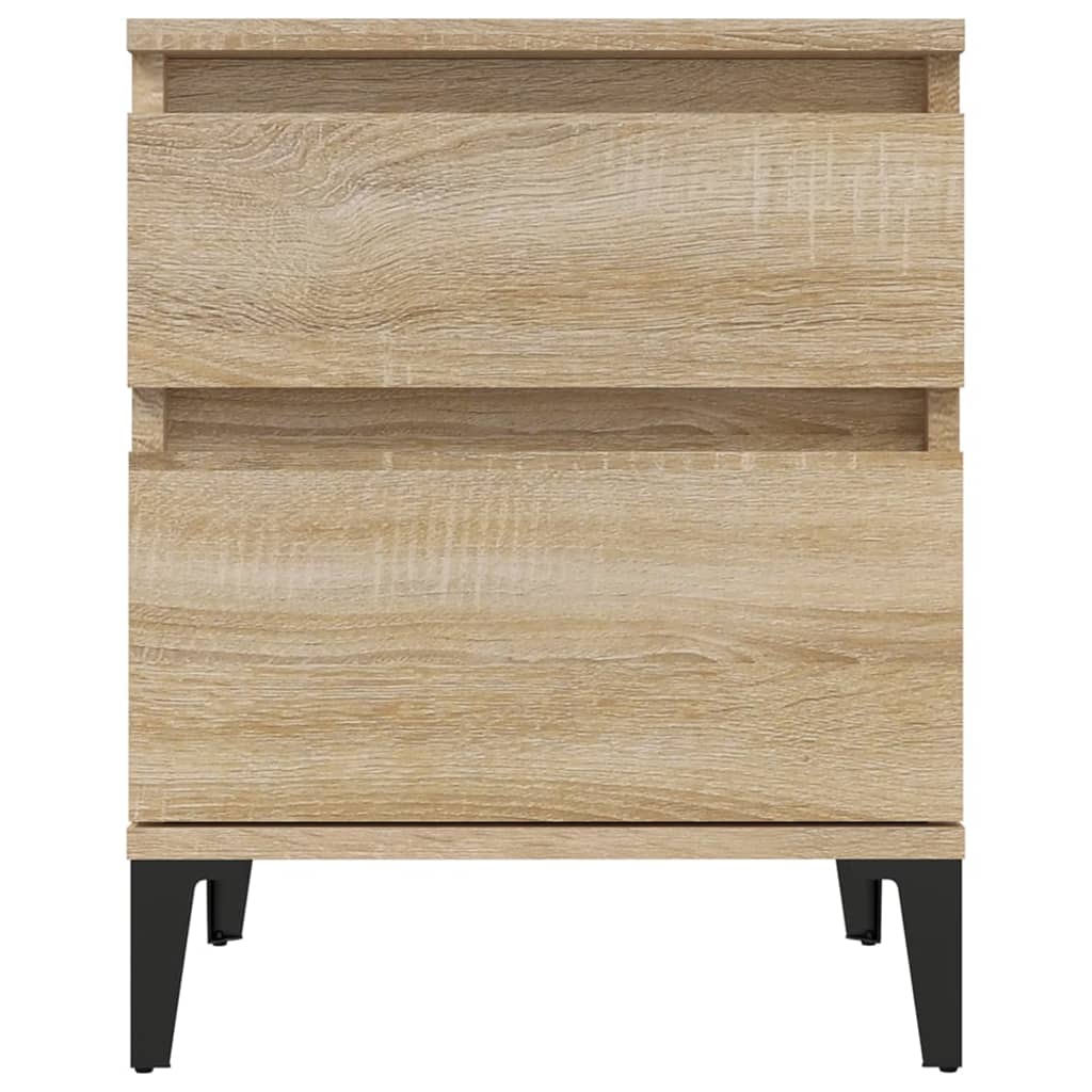 vidaXL Bedside Cabinets 2 pcs Sonoma Oak 40x35x50 cm