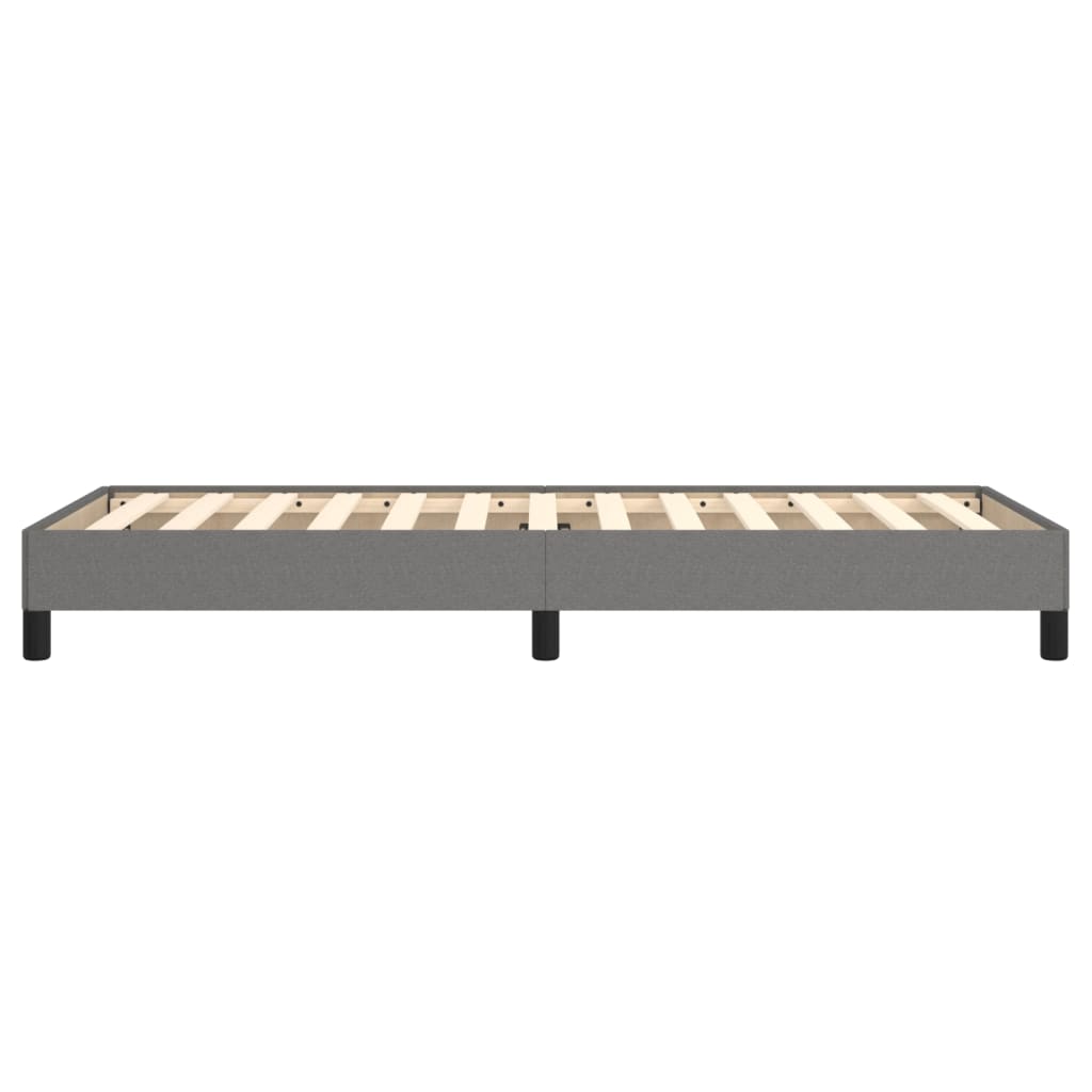 vidaXL Bed Frame without Mattress Dark Grey King Single Fabric