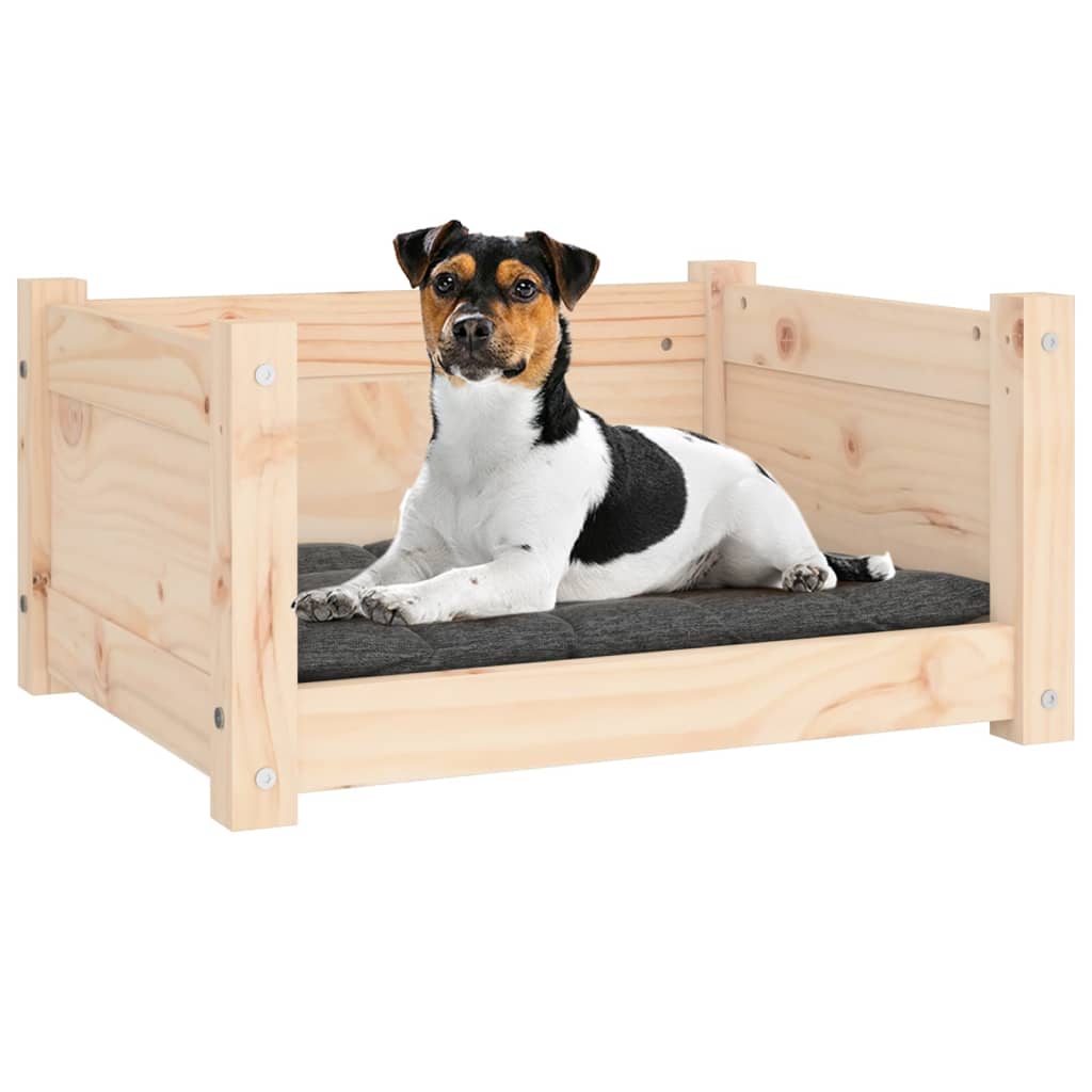 vidaXL Dog Bed White 95.5x65.5x28 cm Solid Pine Wood