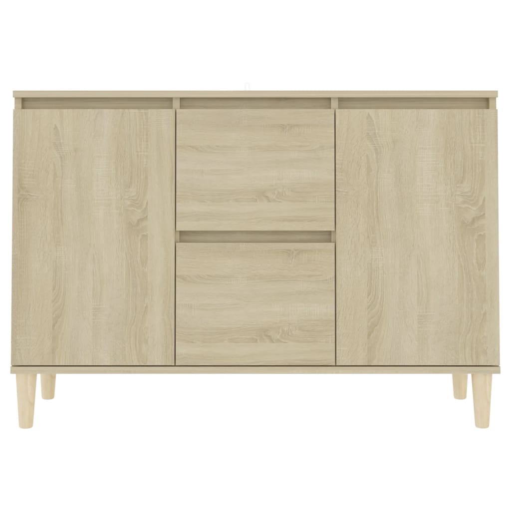 vidaXL Sideboard Sonoma Oak 101x35x70 cm Engineered Wood