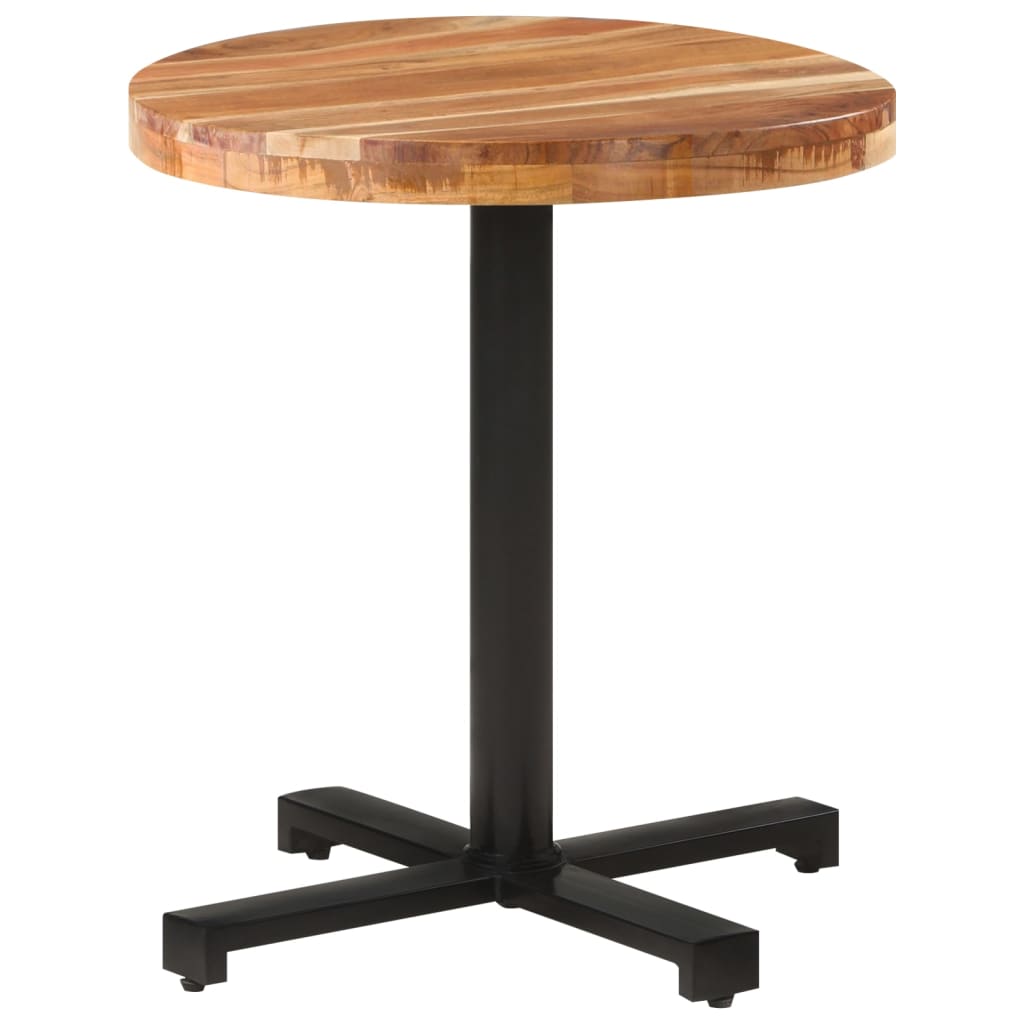 vidaXL Bistro Table Round Ø70x75 cm Solid Acacia Wood