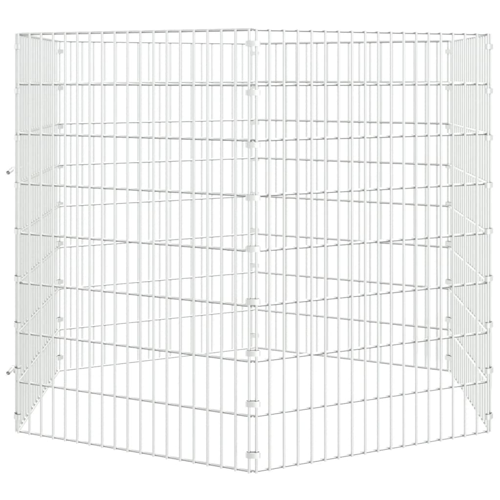 vidaXL Free Range Animal Enclosure 6-Panel 54x80 cm Galvanised Iron