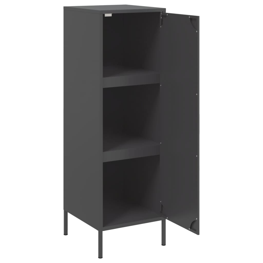 vidaXL Highboard Black 36x39x113 cm Steel