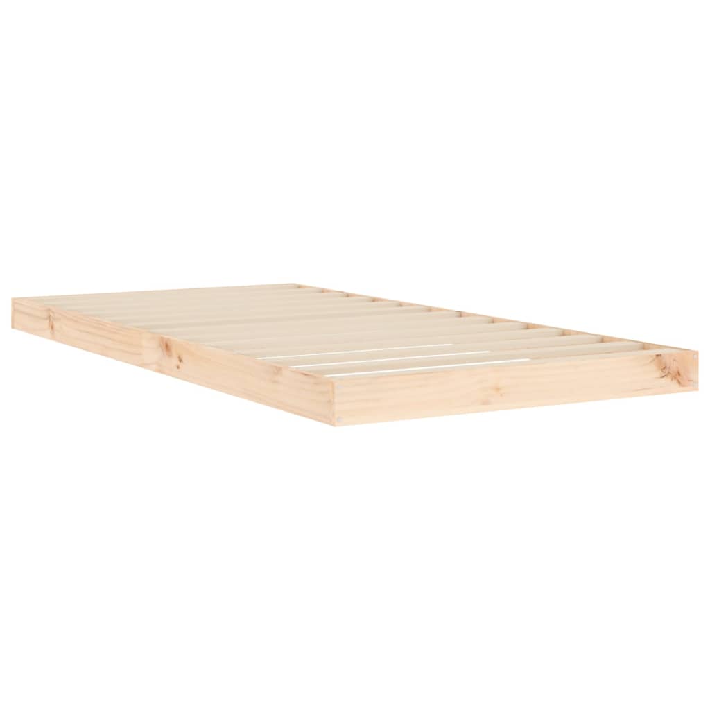 vidaXL Bed Frame without Mattress 90x190 cm Single Solid Wood Pine