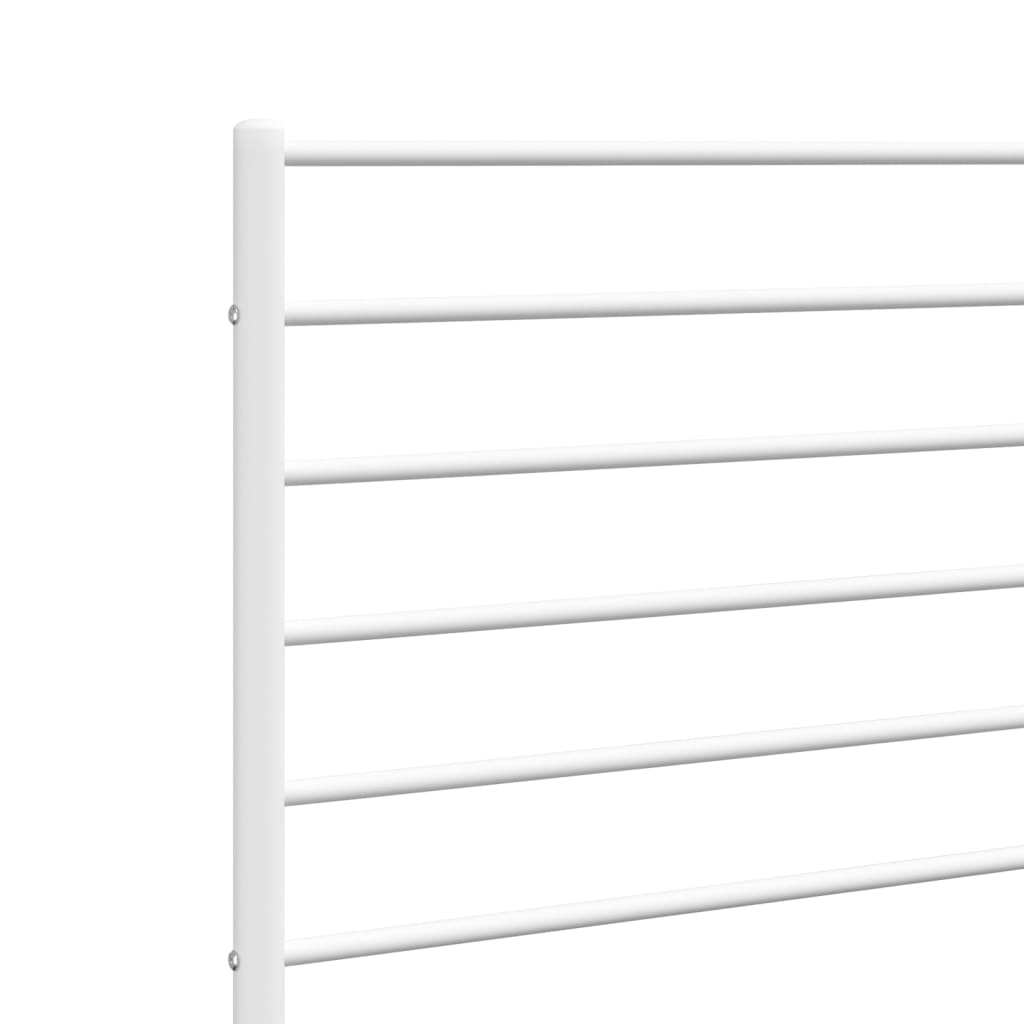 vidaXL Metal Headboard White 180 cm