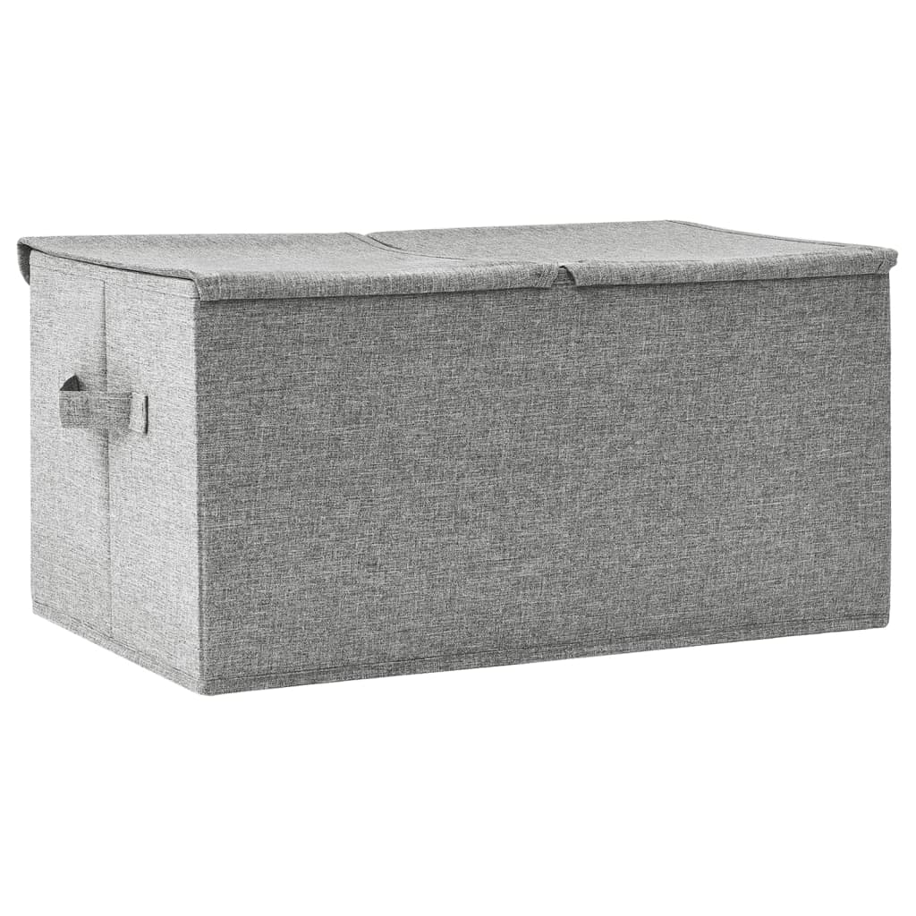 vidaXL Storage Box Fabric 50x30x25 cm Grey