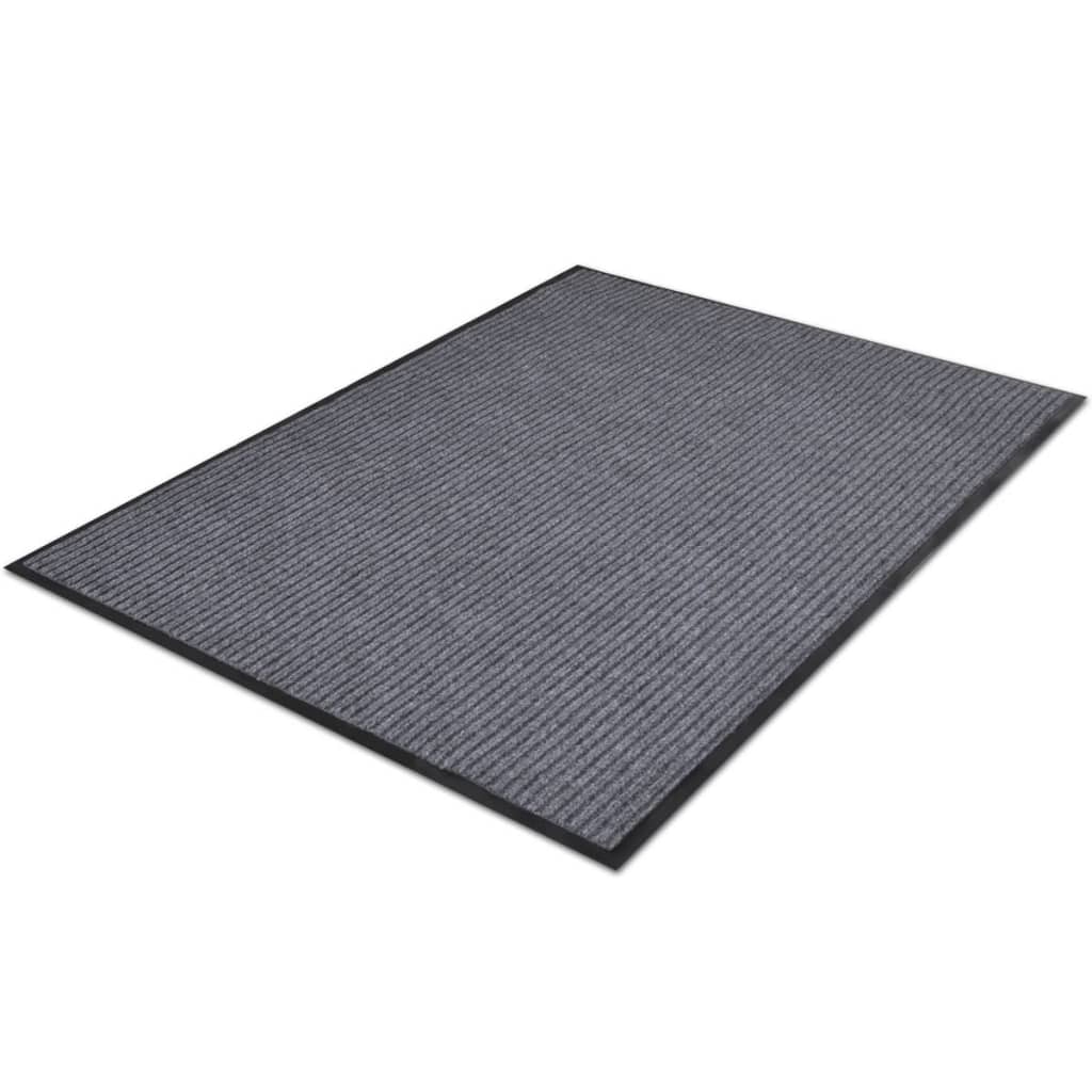 Grey PVC Door Mat 90 x 120 cm