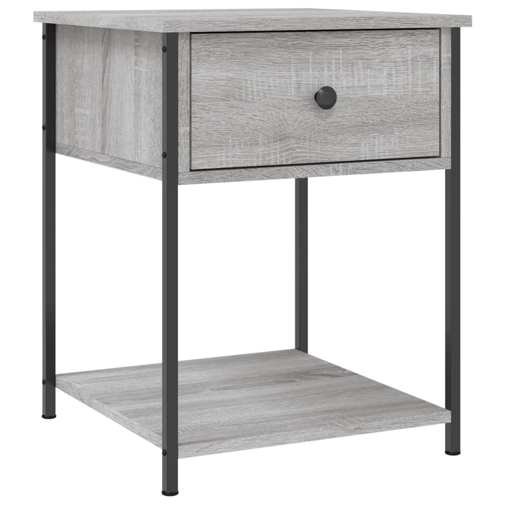 vidaXL Bedside Tables 2 pcs Grey Sonoma 44x45x58 cm Engineered Wood