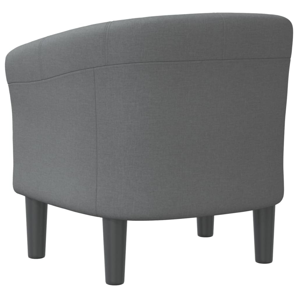 vidaXL Tub Chair Dark Grey Fabric