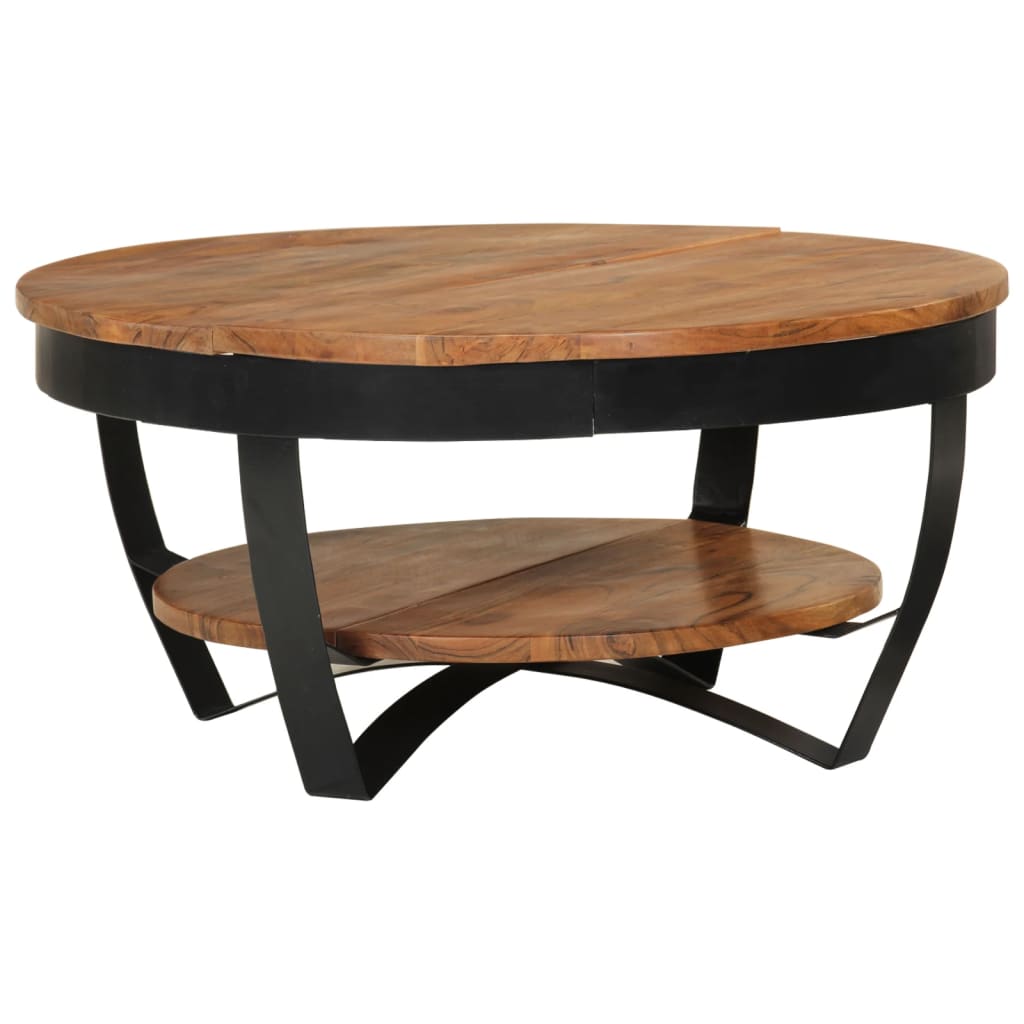 vidaXL Coffee Table 65x65x32 cm Solid Acacia Wood