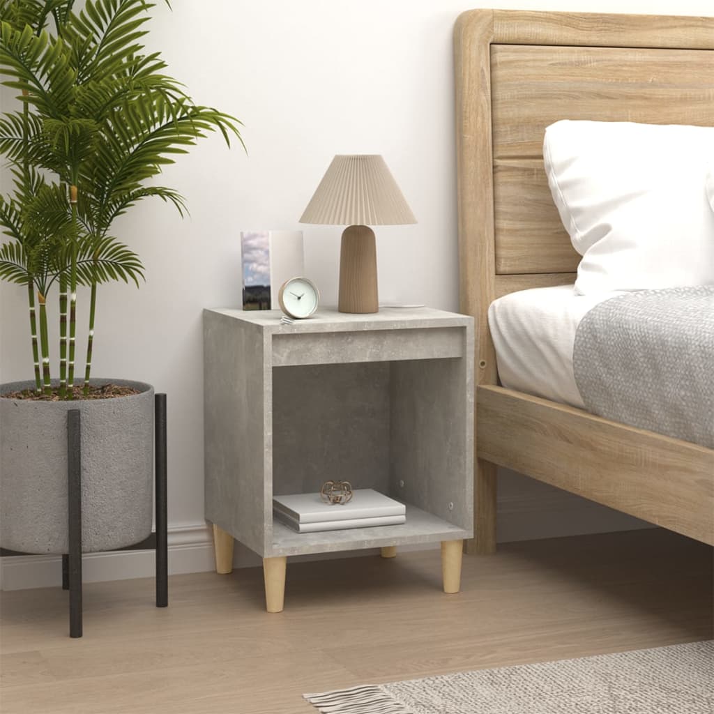 vidaXL Bedside Cabinet Concrete Grey 40x35x50 cm