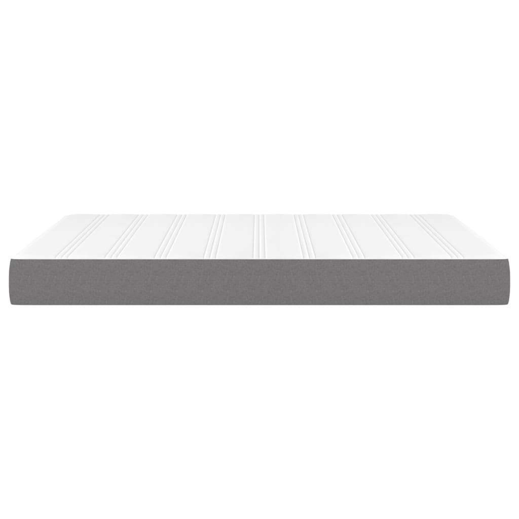 vidaXL Pocket Spring Bed Mattress Dark Grey 137x190x20 cm Full Fabric