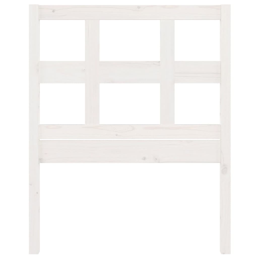 vidaXL Bed Headboard White 95.5x4x100 cm Solid Wood Pine