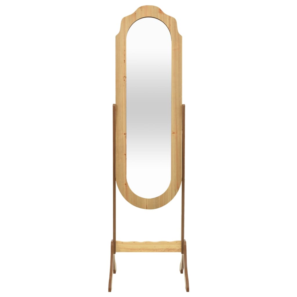 vidaXL Free Standing Mirror 45.5x47.5x160 cm Engineered Wood