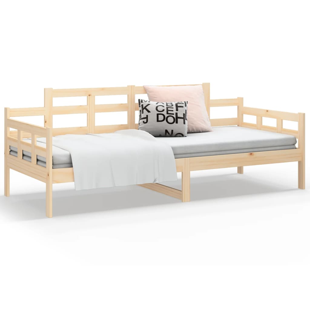 vidaXL Day Bed without Mattress Solid Wood Pine 90x190 cm Single