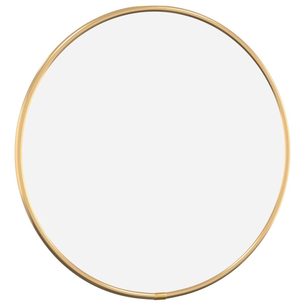 vidaXL Wall Mirror Gold Ø 30 cm Round