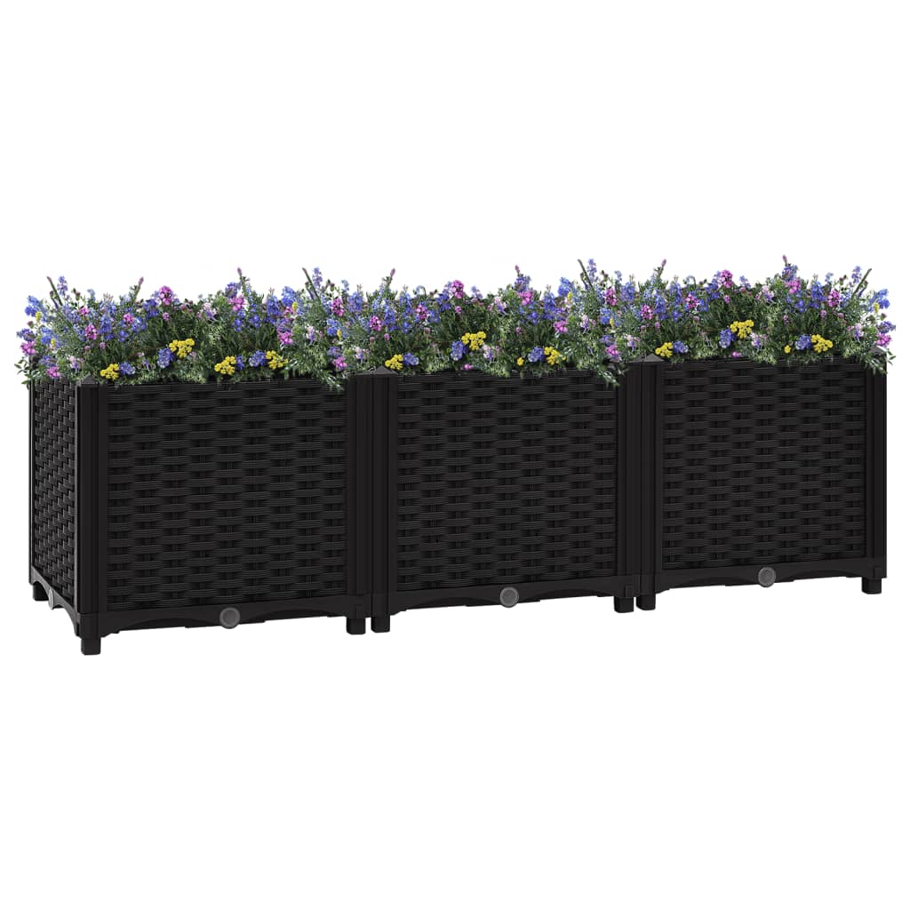 vidaXL Raised Bed 120x40x38 cm Polypropylene