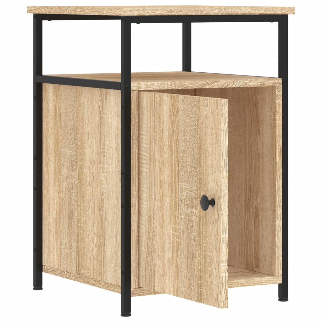 vidaXL Bedside Cabinets 2 pcs Sonoma Oak 40x42x60 cm Engineered Wood