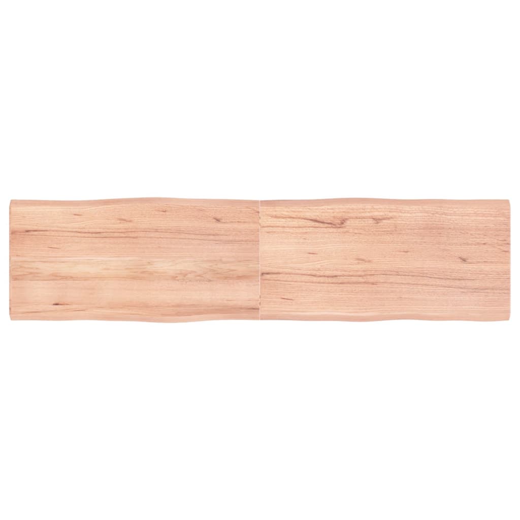 vidaXL Table Top Light Brown 160x40x(2-4)cm Treated Solid Wood Live Edge