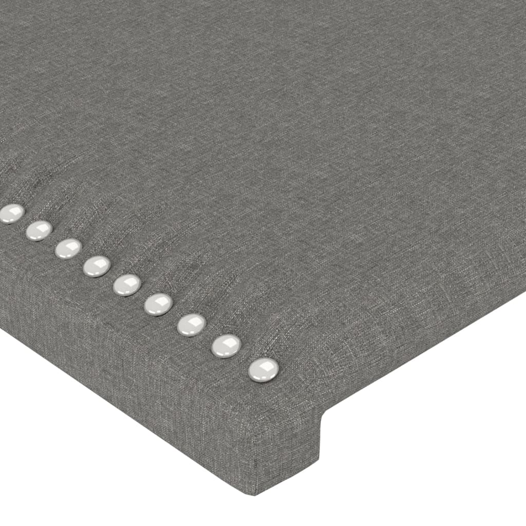 vidaXL LED Headboard Dark Grey 160 cm Fabric