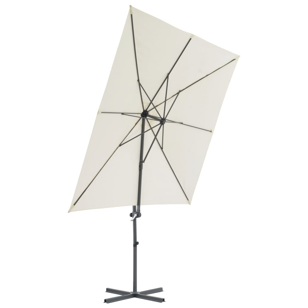 vidaXL Garden Parasol with Portable Base Sand