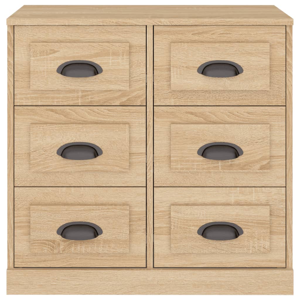 vidaXL Sideboard Sonoma Oak 70x35.5x67.5 cm Engineered Wood