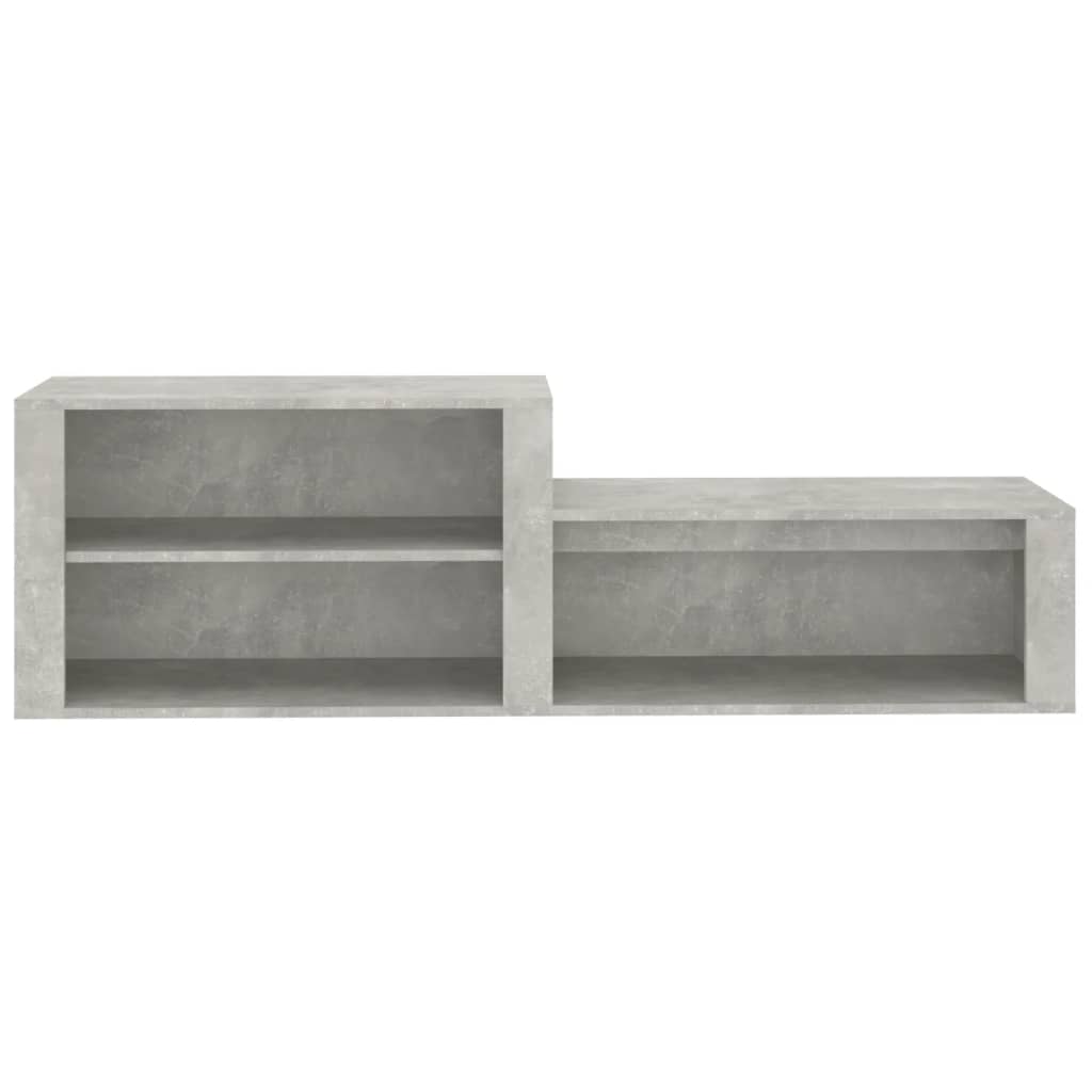 vidaXL Shoe Cabinet Concrete Grey 150x35x45 cm Engineered Wood