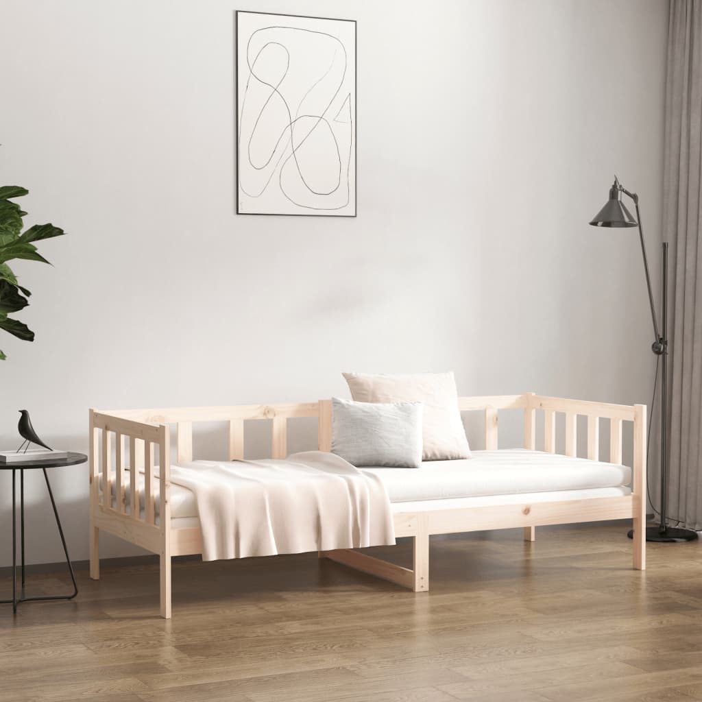 vidaXL Day Bed without Mattress 90x190 cm Single Solid Wood Pine