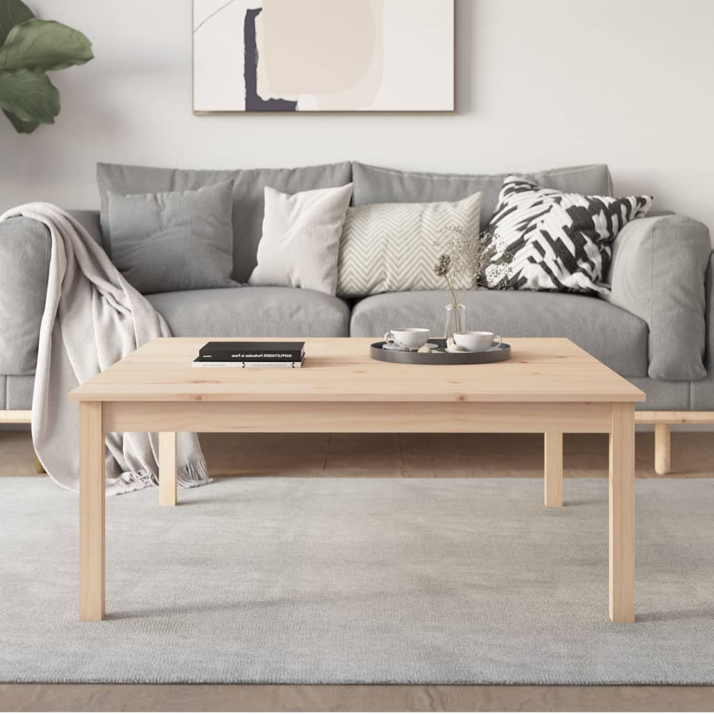 vidaXL Coffee Table 100x100x40 cm Solid Wood Pine