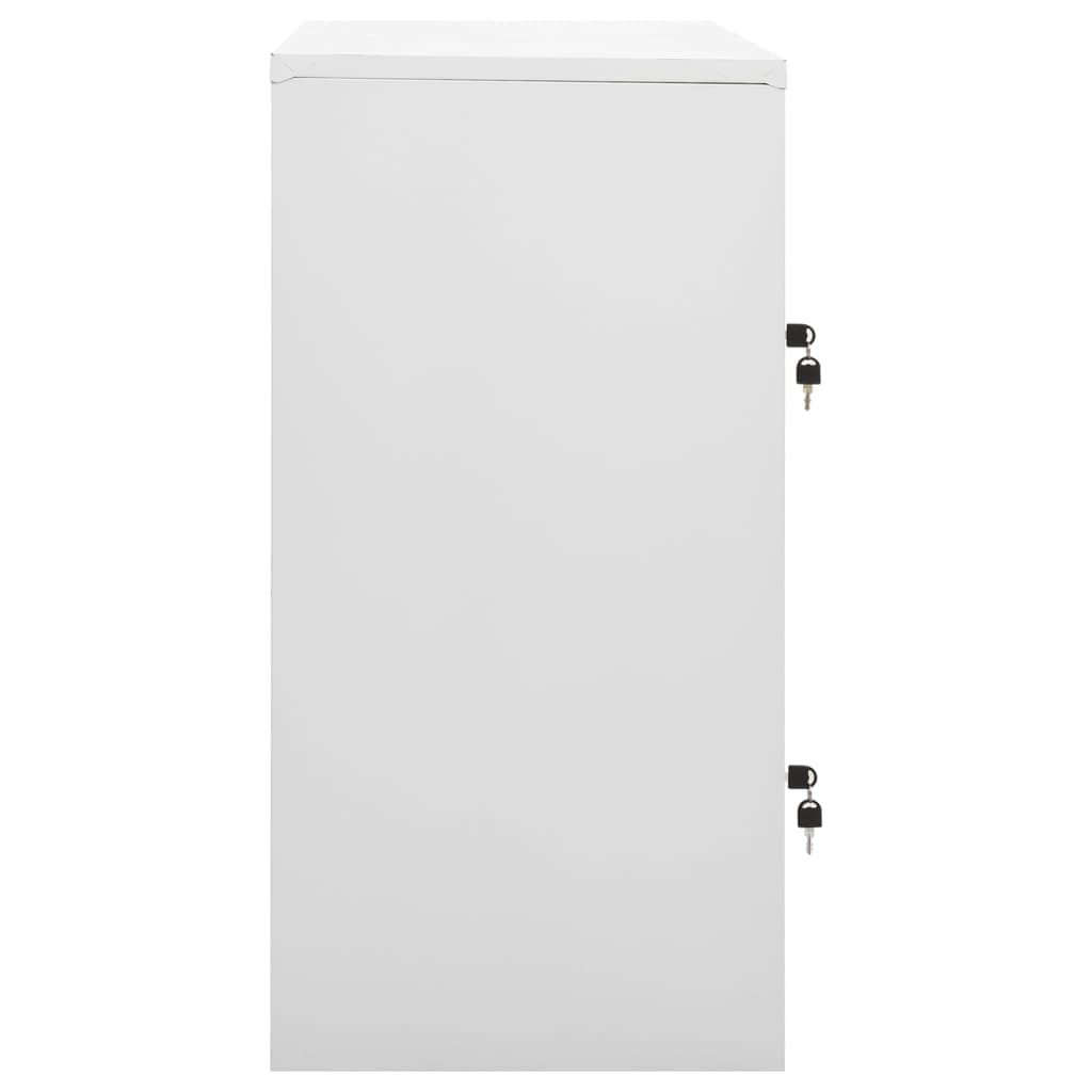 vidaXL Locker Cabinets 5 pcs Light Grey 90x45x92.5 cm Steel