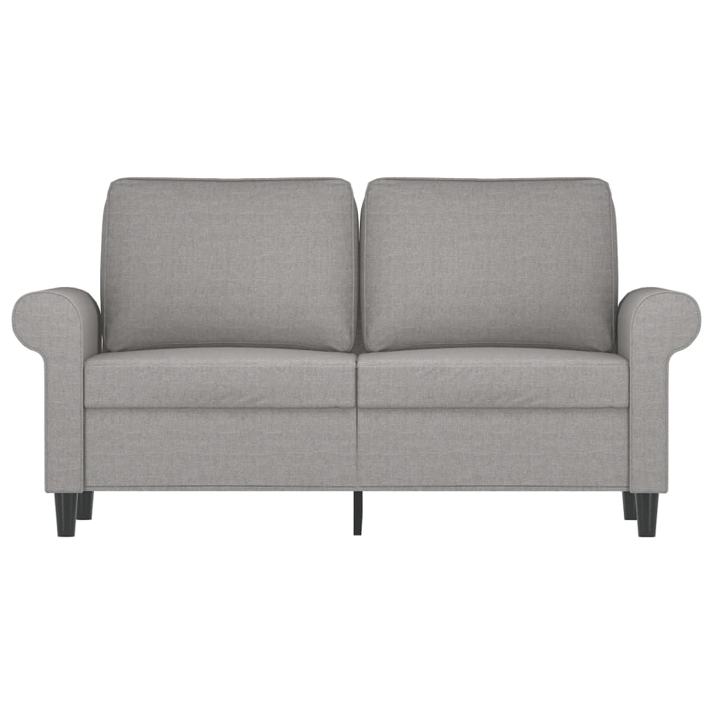 vidaXL 2-Seater Sofa Light Grey 120 cm Fabric