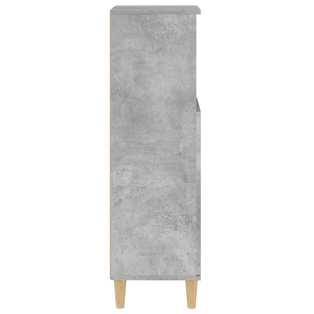 vidaXL Bathroom Cabinet Concrete Grey 30x30x100 cm Engineered Wood