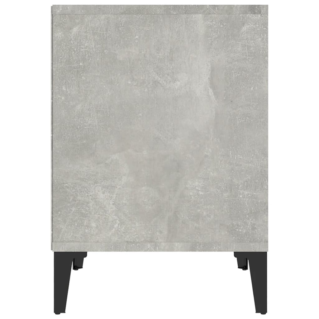 vidaXL Bedside Cabinet Concrete Grey 40x35x50 cm