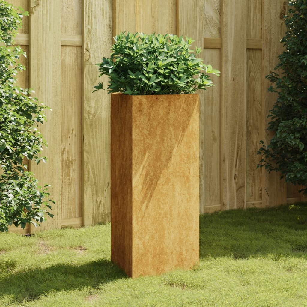 vidaXL Garden Planter 40x34.5x75 cm Corten Steel